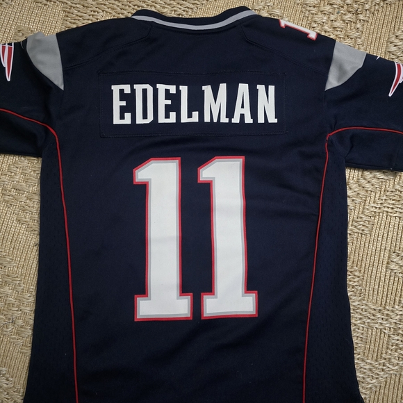 Nike Kids Patriots Navy Blue Jersey - Picture 8 of 9